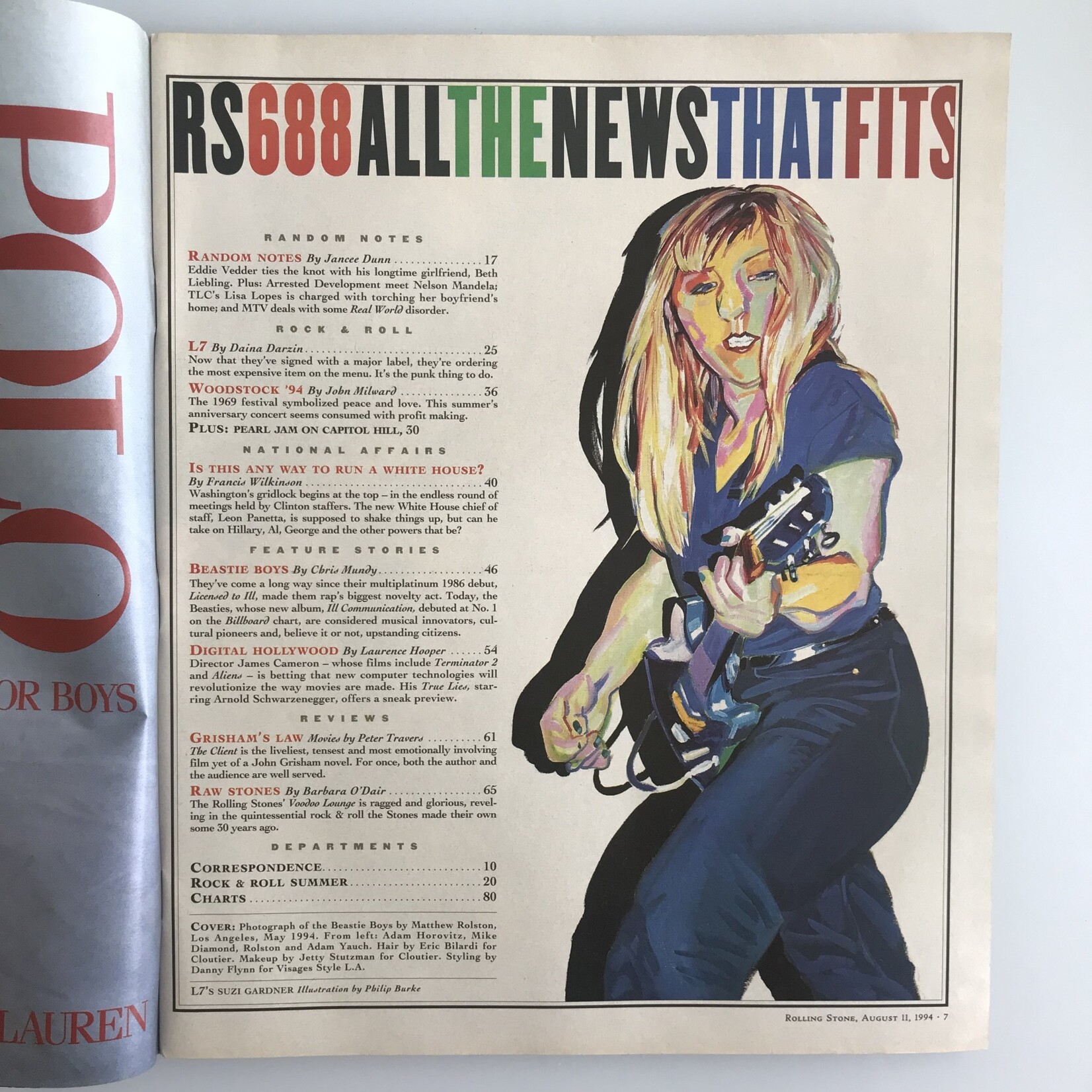 Rolling Stone - 1994-08-11, Beastie Boys - Magazine (USED)