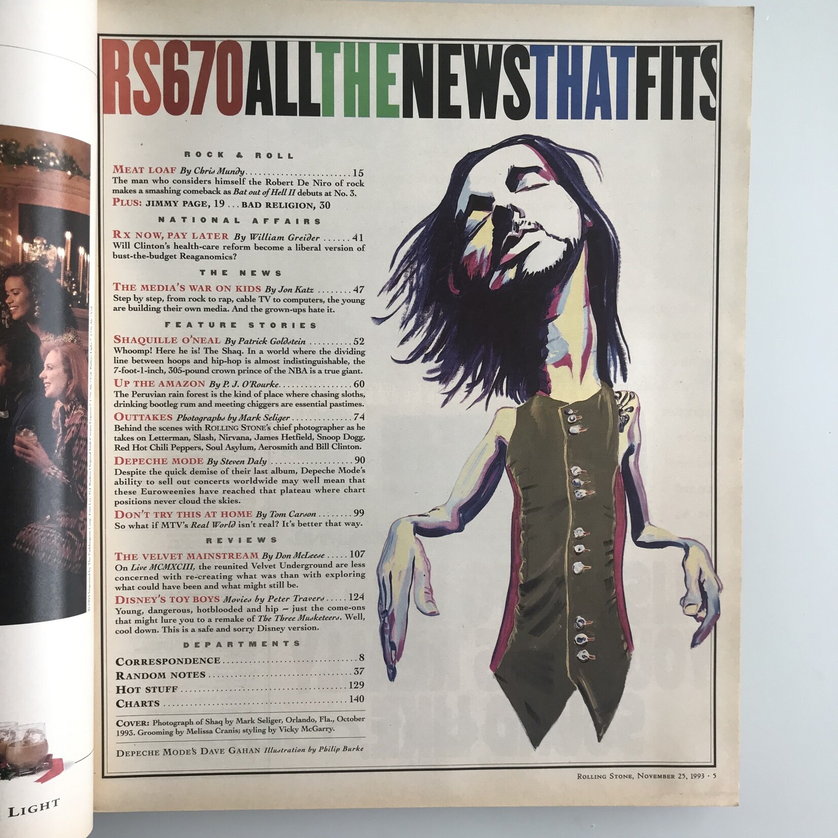 Rolling Stone - 1993-11-25, Shaquille O'Neal - Magazine (USED)