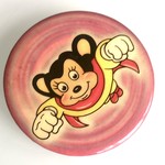 Mighty Mouse Pinback Button - Lisa Frank Inc. (1980)