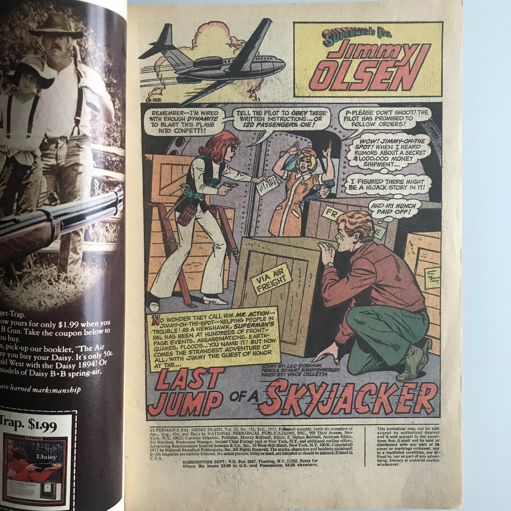 Superman's Pal, Jimmy Olsen - Vol. 1 #156 February 1973 - Comic Book
