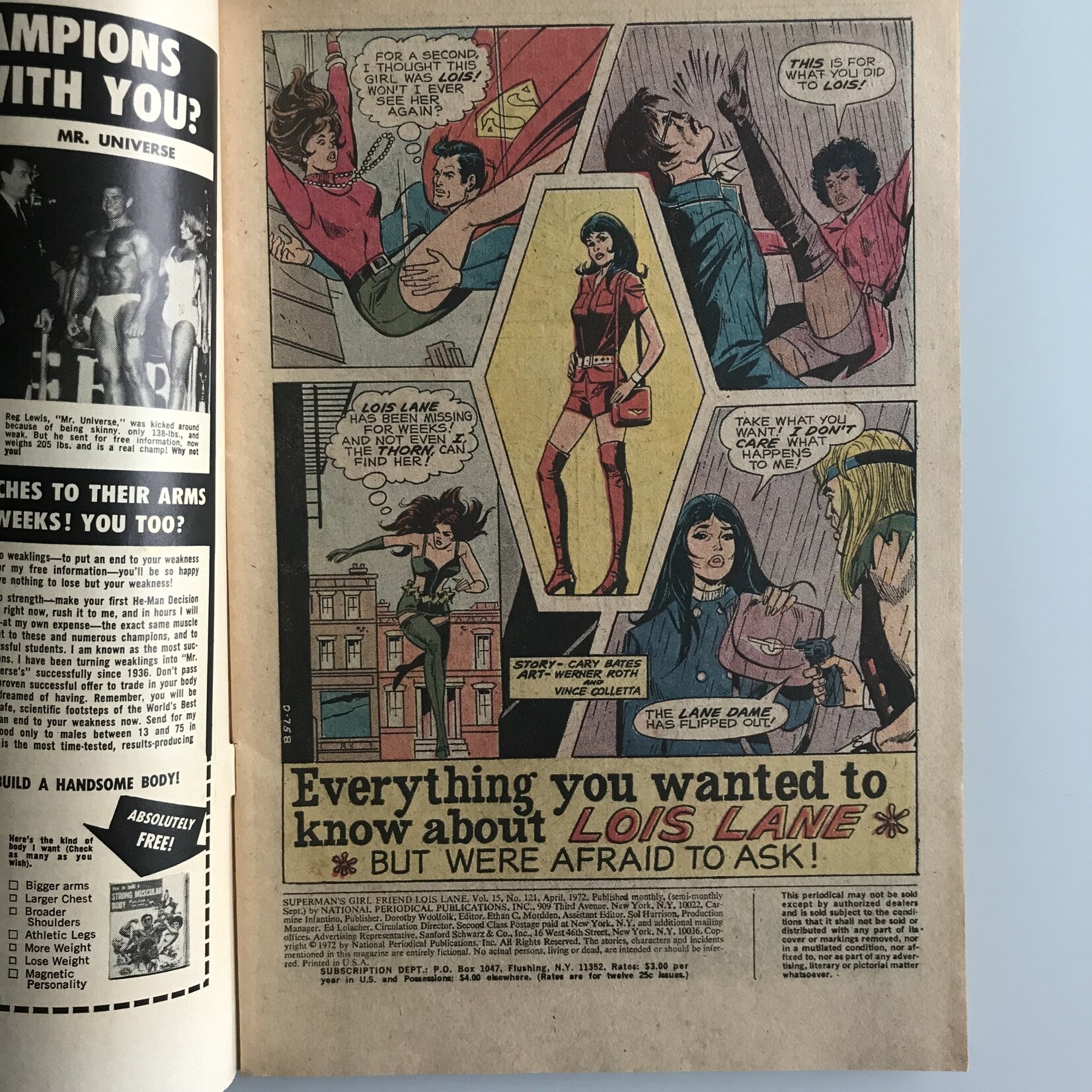 Superman's Girlfriend, Lois Lane - Vol. 1 #121 April 1972 - Comic Book (GOOD)