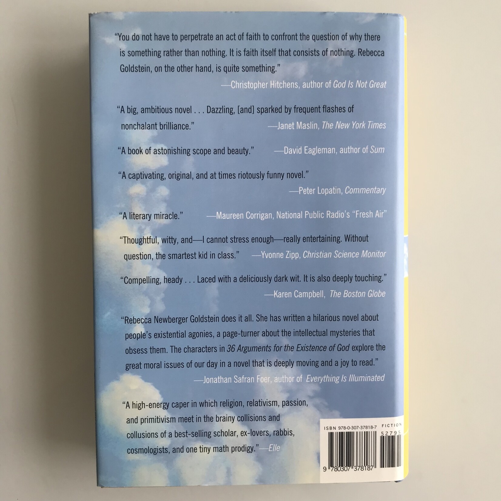 Rebecca Newberger Goldstein - 36 Arguments For The Existence Of God - Hardback (USED)