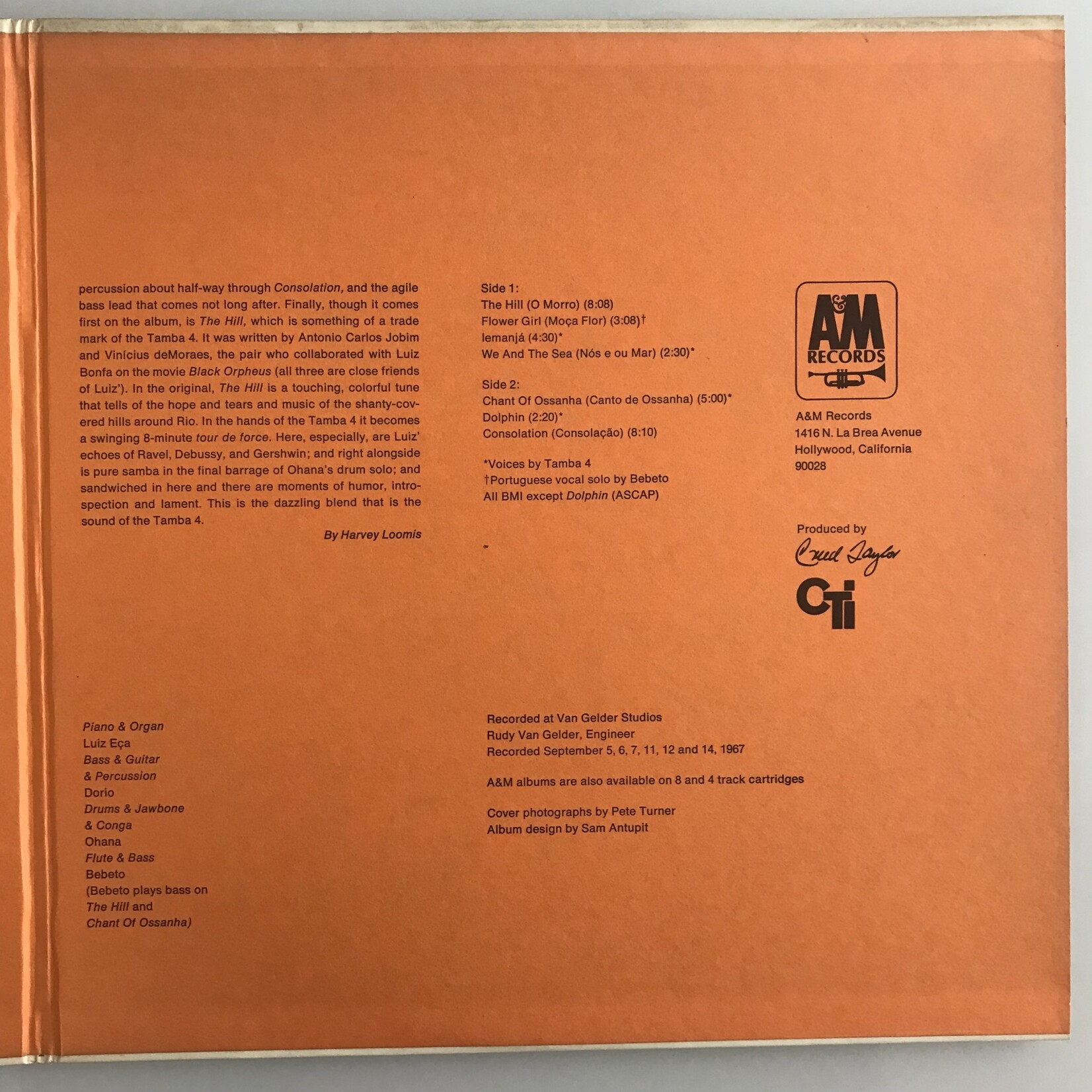 Tamba 4 - We And the Sea - Vinyl LP (USED)