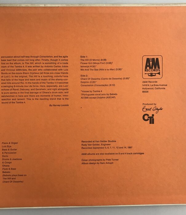 Tamba 4 - We And the Sea - Vinyl LP (USED)