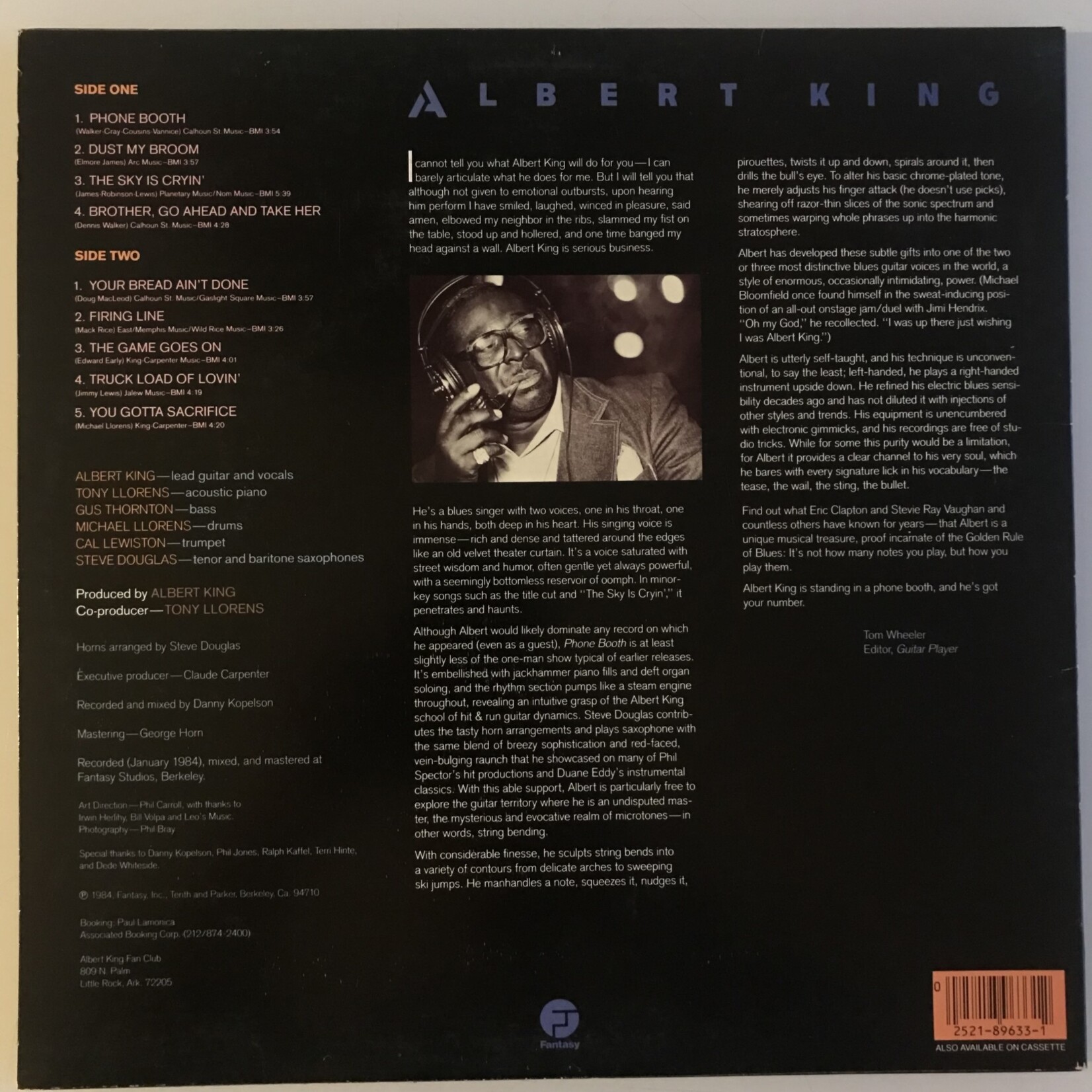 Albert King - I’m In The Phone Booth, Baby  - Vinyl LP (USED)
