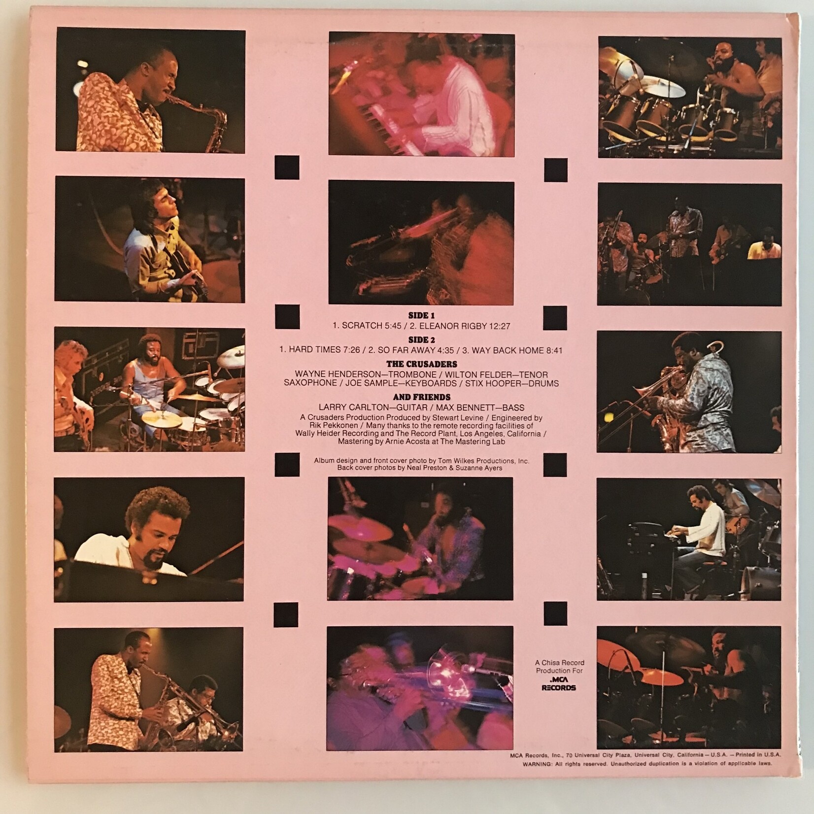 The Crusaders - Scratch: Recorded Live At The Roxy - Vinyl LP (USED)