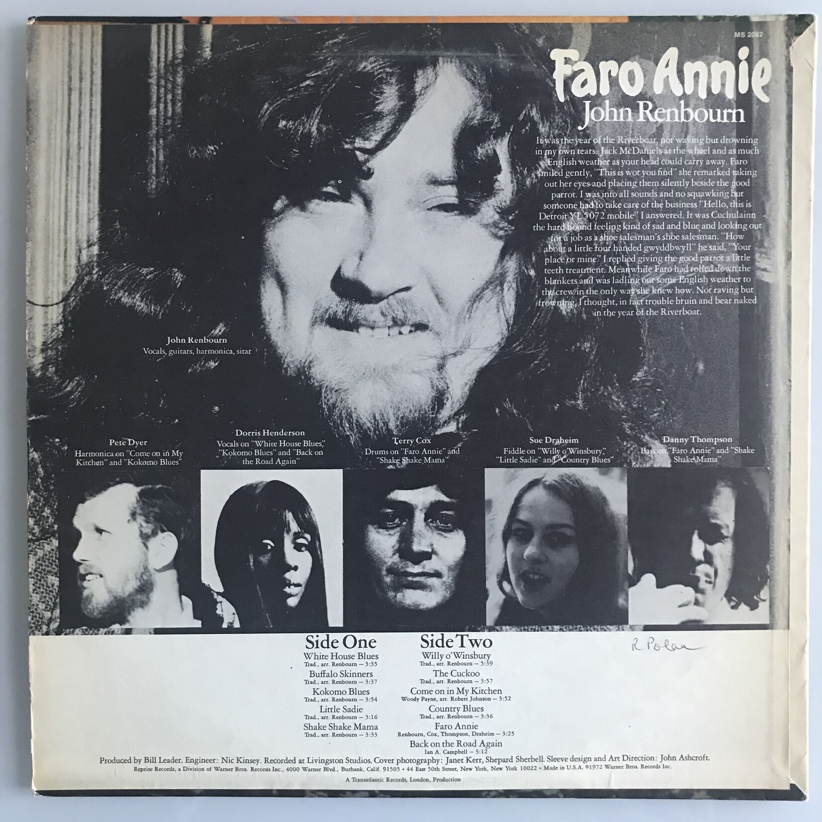 John Renbourn - Faro Annie - Vinyl LP (USED)
