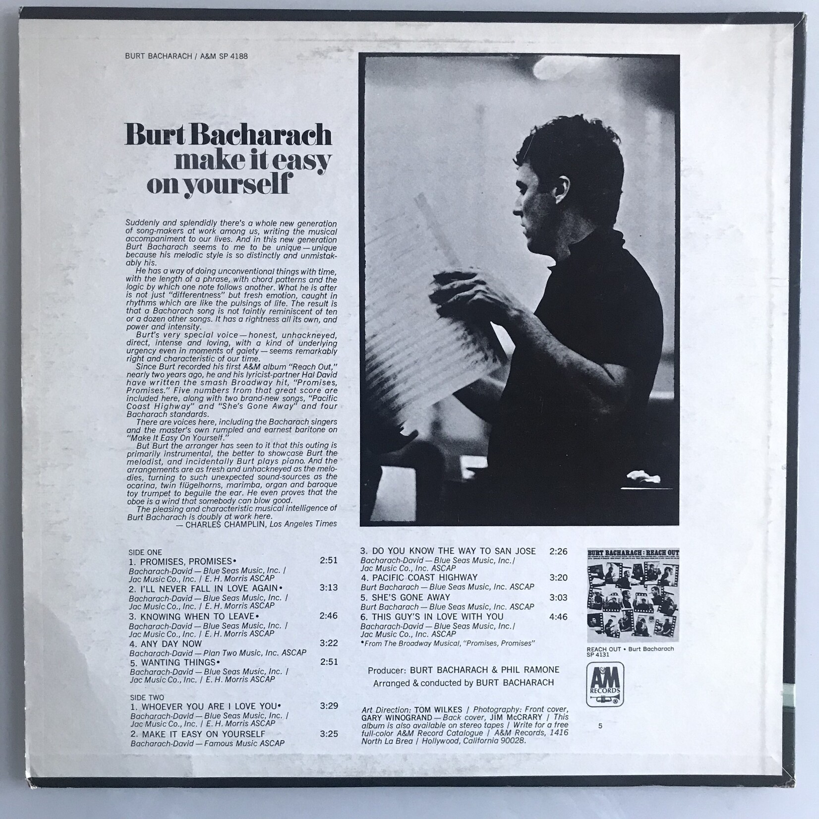 Burt Bacharach - Make It Easy On Yourself - Vinyl LP (USED)