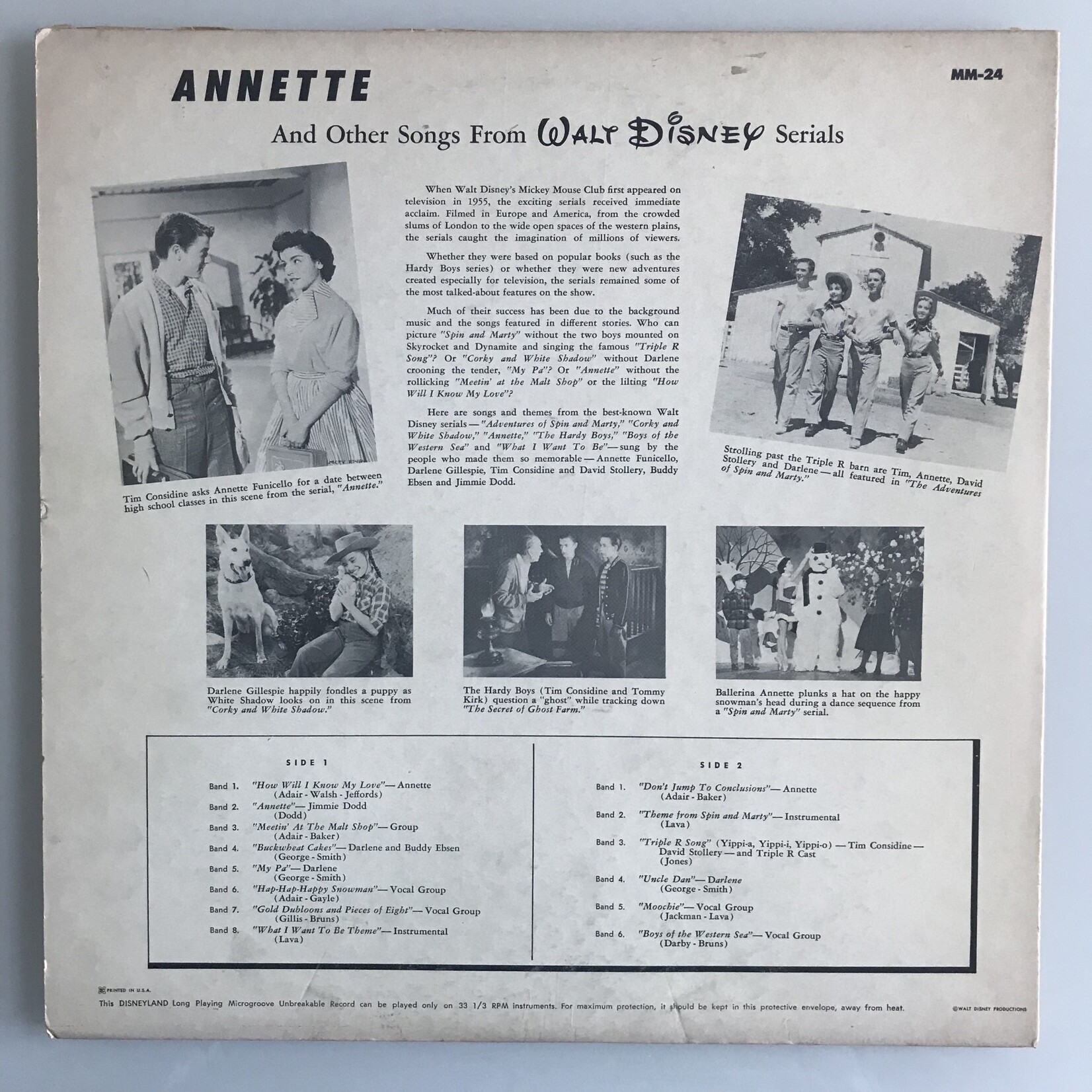 Annette Funicello - Songs From Annette - Vinyl LP (USED)
