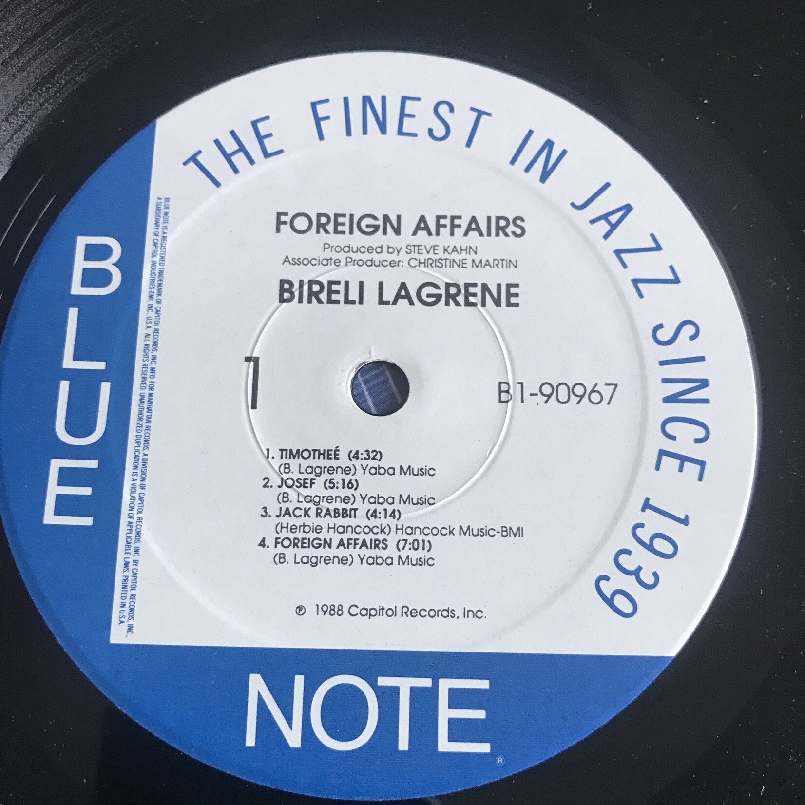 Bireli Lagrene - Foreign Affairs - Vinyl LP (USED)