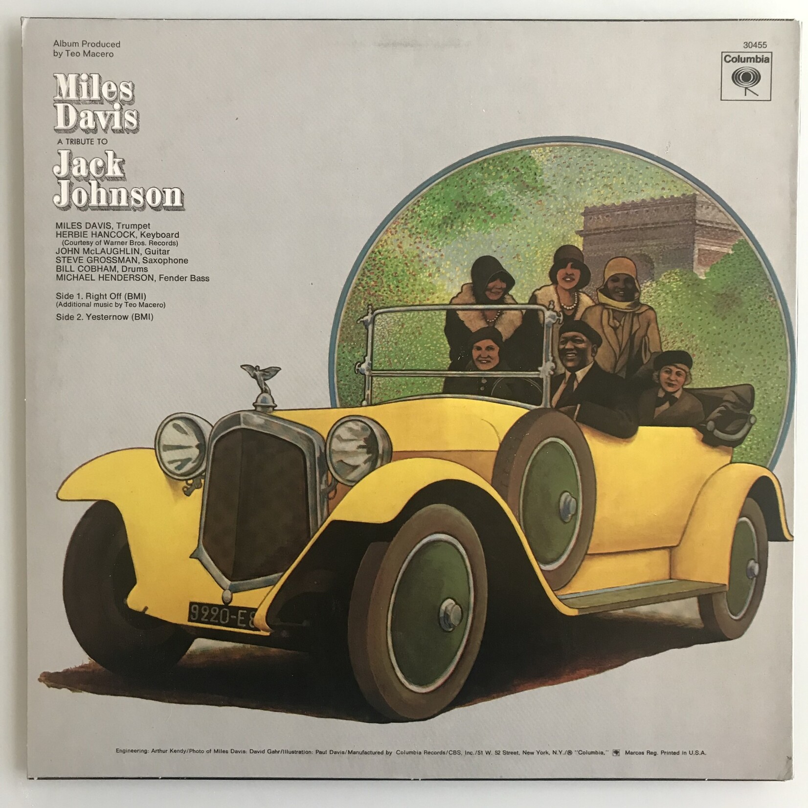 Miles Davis - A Tribute To Jack Johnson - 30455 - Vinyl LP (USED)