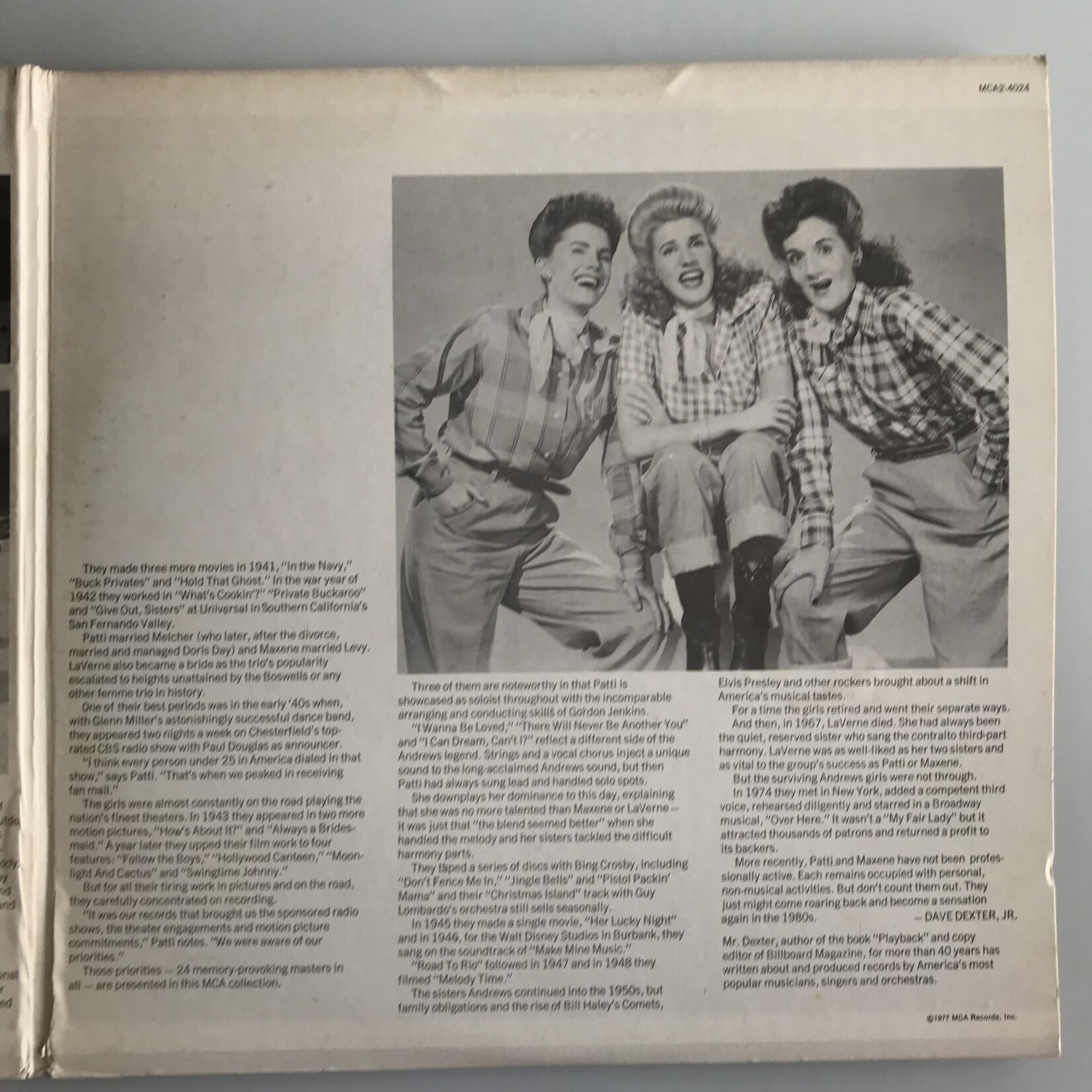 Andrews Sisters - Best Of - Vinyl LP (USED)