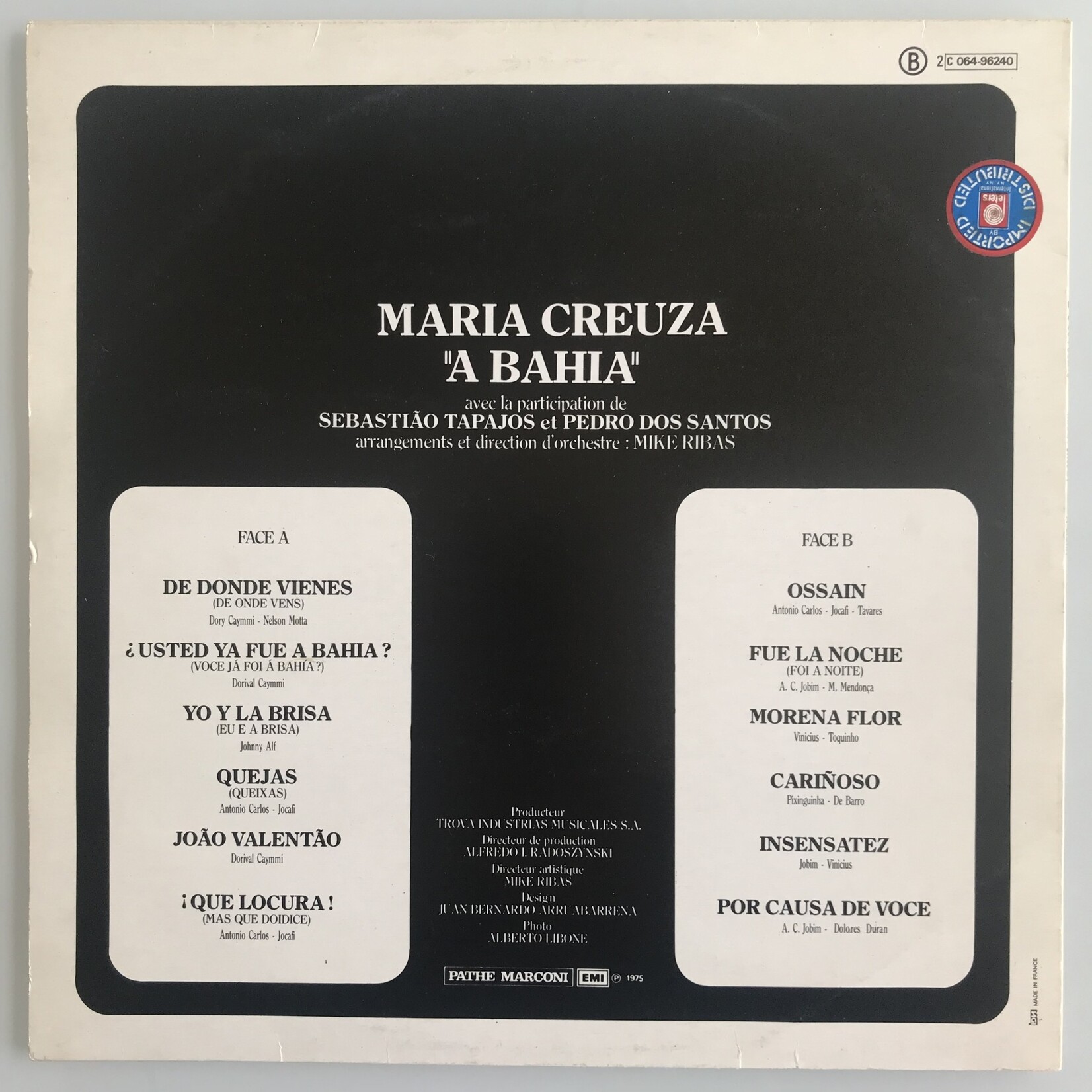 Maria Creuza - A Bahia - Vinyl LP (USED)