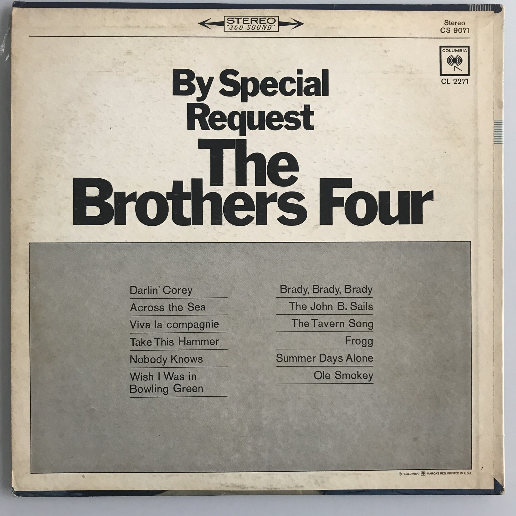 Brothers Four - By Special Request - Vinyl LP (USED)