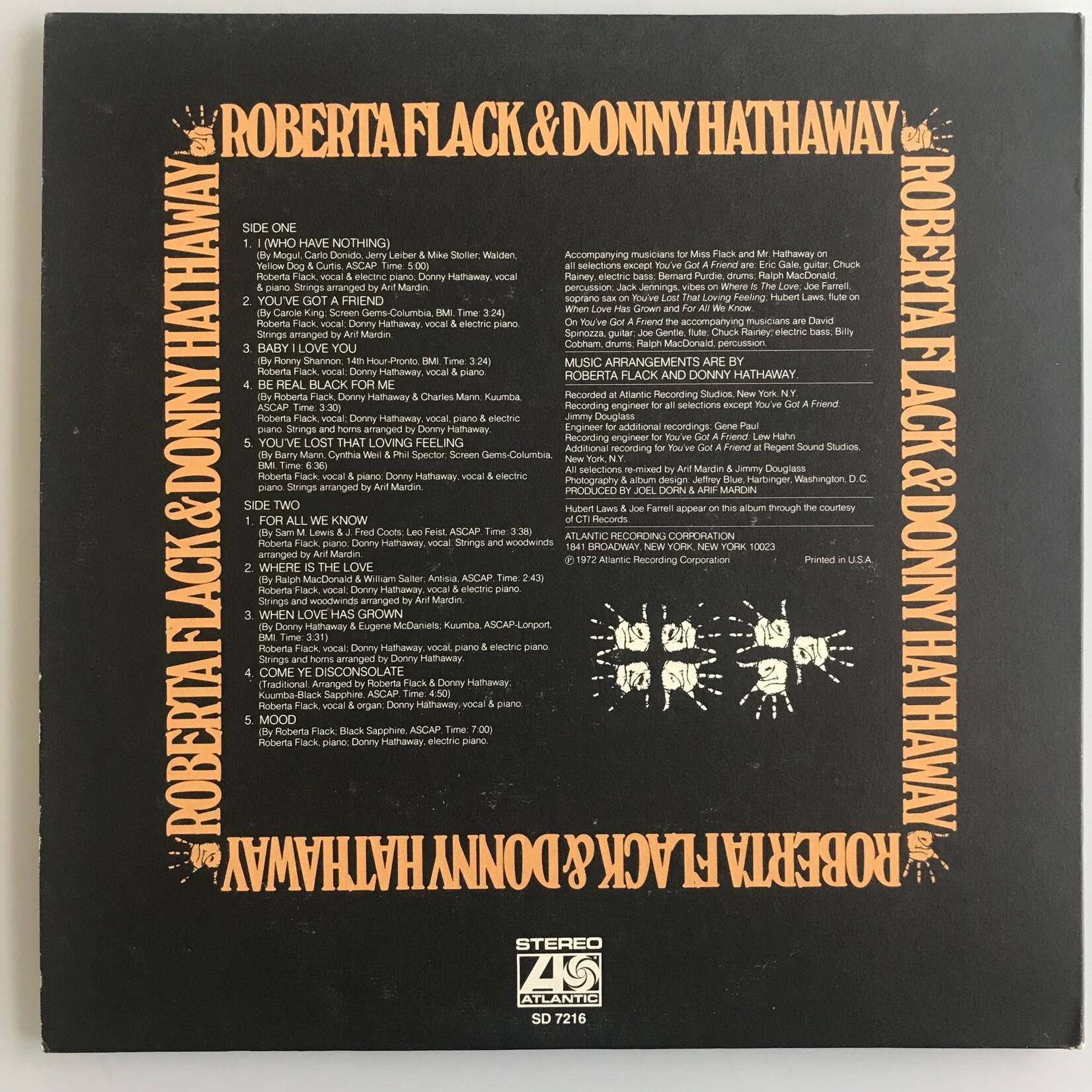 Roberta Flack, Donny Hathaway - Roberta Flack & Donny Hathaway - Vinyl LP (USED)