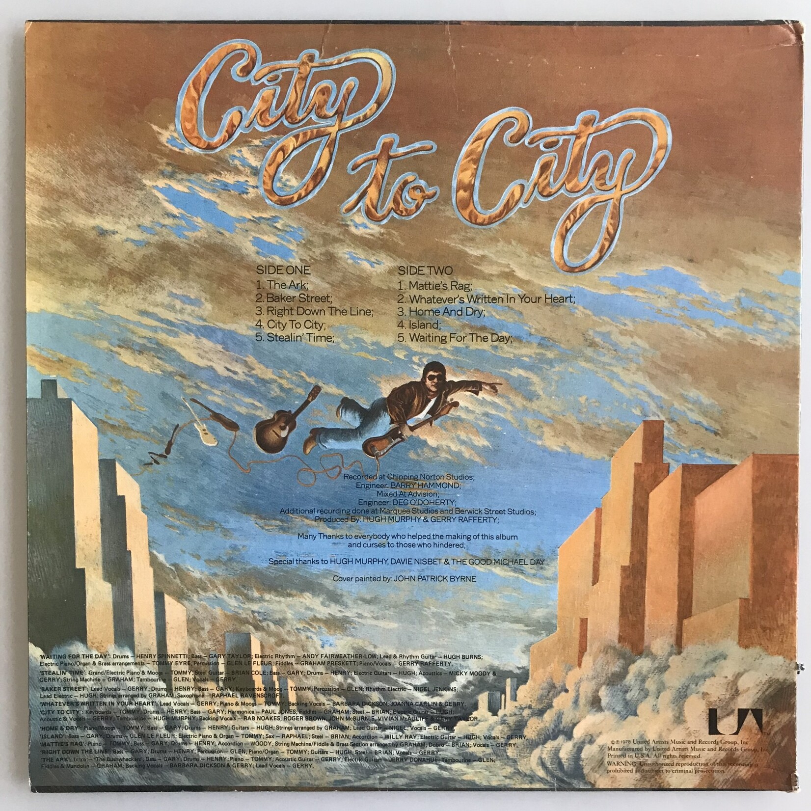 Gerry Rafferty - City To City - Vinyl LP (USED)