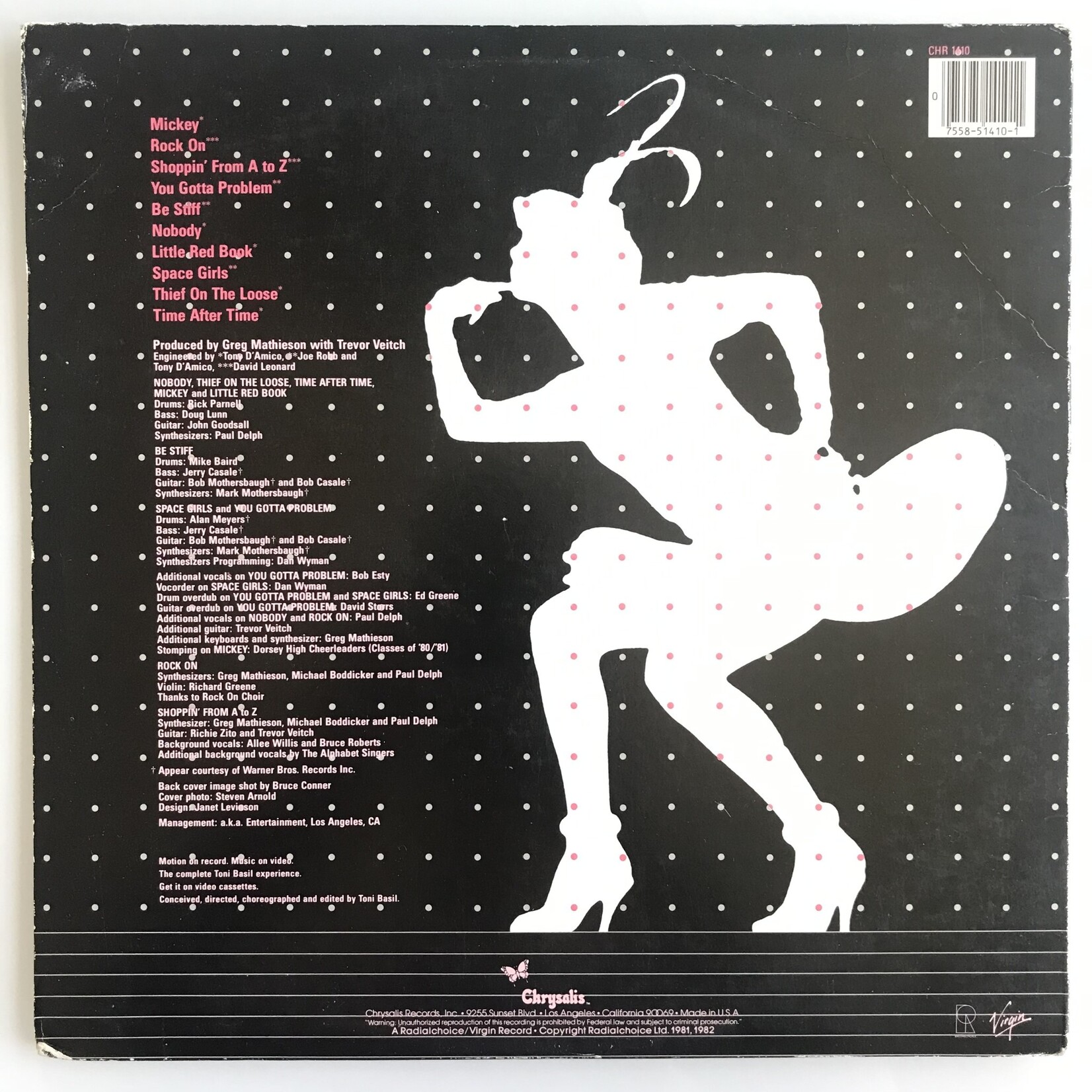 Toni Basil - Word Of Mouth - Vinyl LP (USED)
