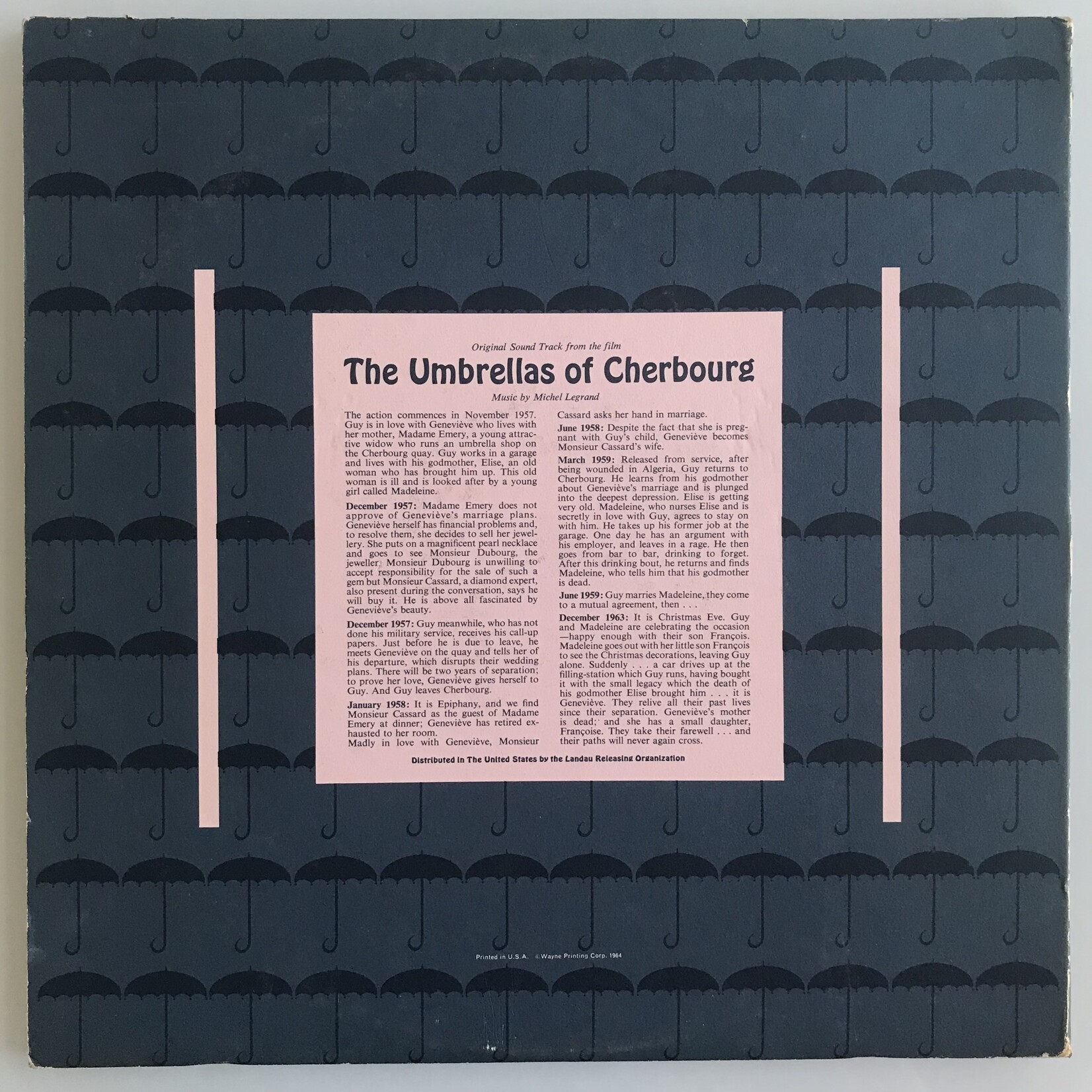 Michel Legrand, Jacques Demy - The Umbrellas Of Cherbourg Original Soundtrack  - Vinyl LP (USED)