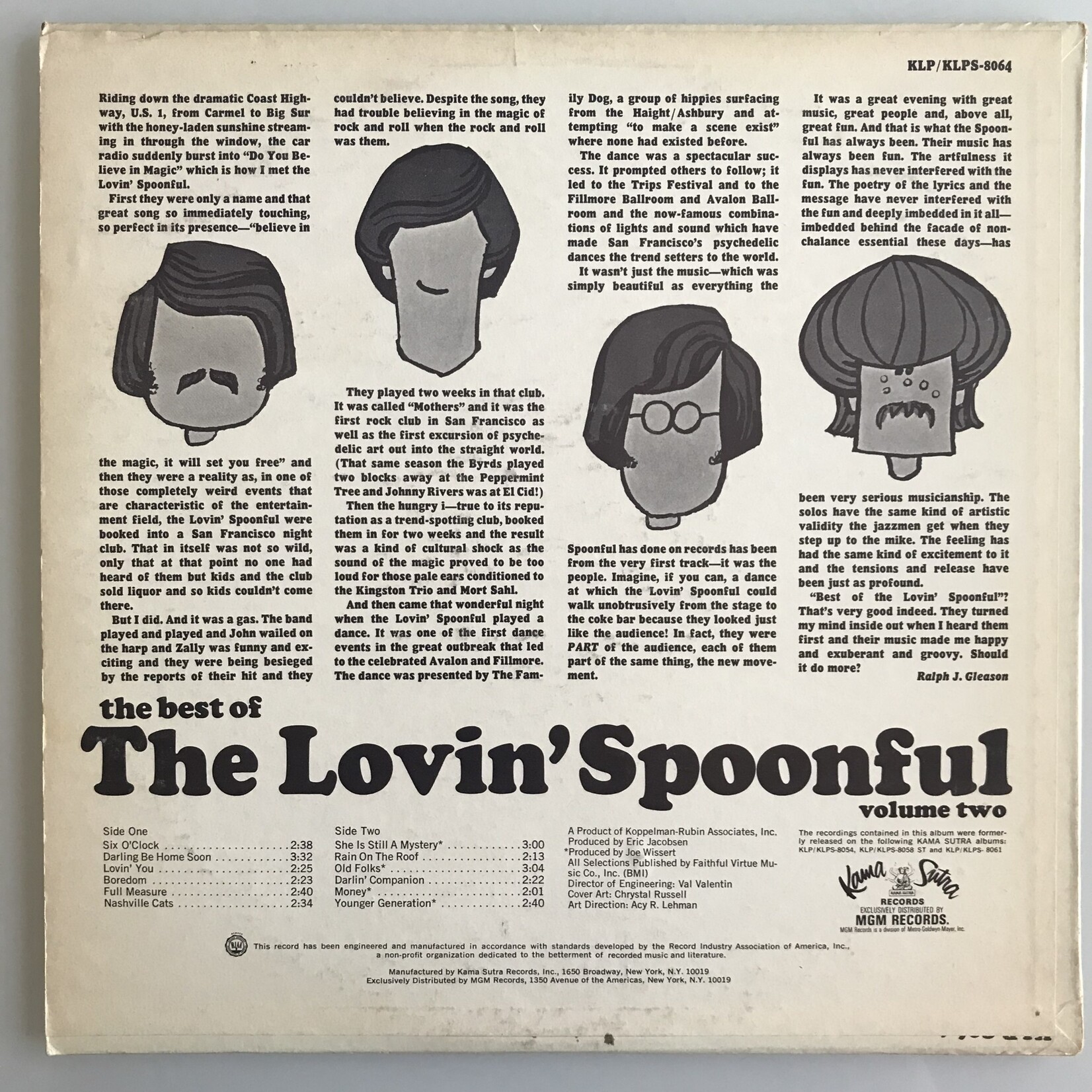 Lovin’ Spoonful - Best Of Volume 2 - Vinyl LP (USED)