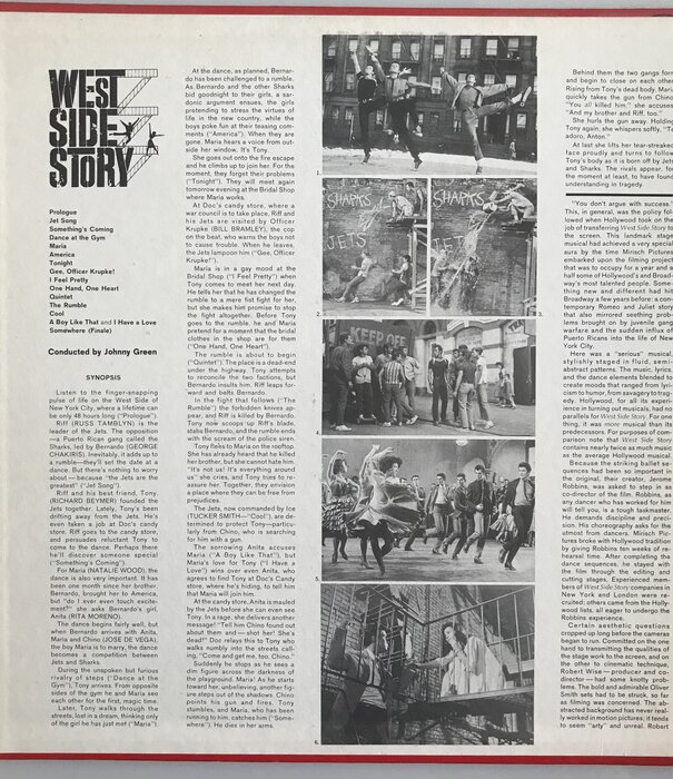 Stephen Sondheim, Leonard Bernstein - West Side Story Original Soundtrack - Vinyl LP (USED)