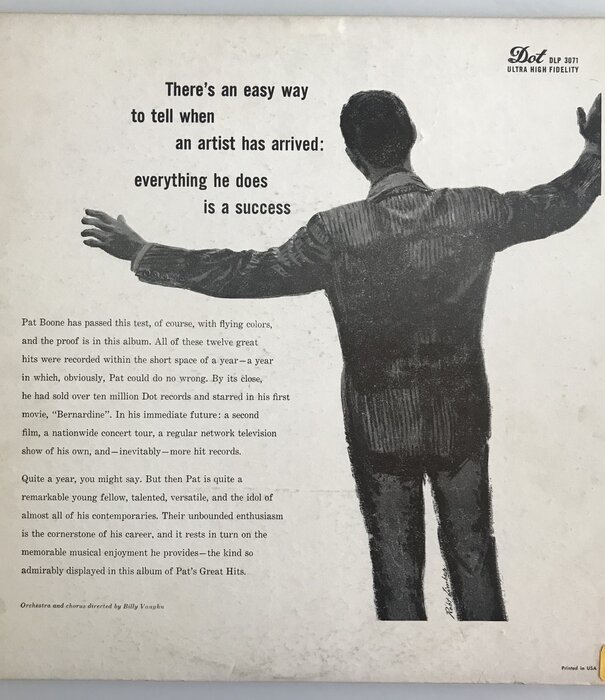 Pat Boone - Pat’s Great Hits - Vinyl LP (USED)