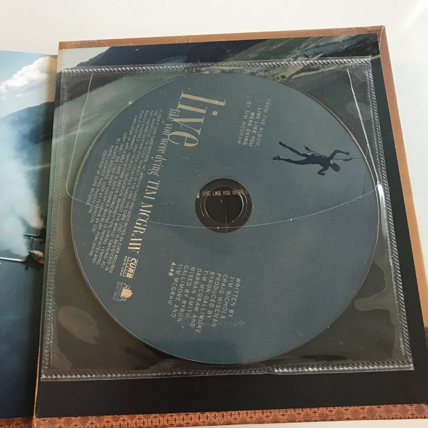 Tim McGraw, Tim Nichols, Craig Wiseman - Live Like You Were Dying - Hardback w/ CD (USED)