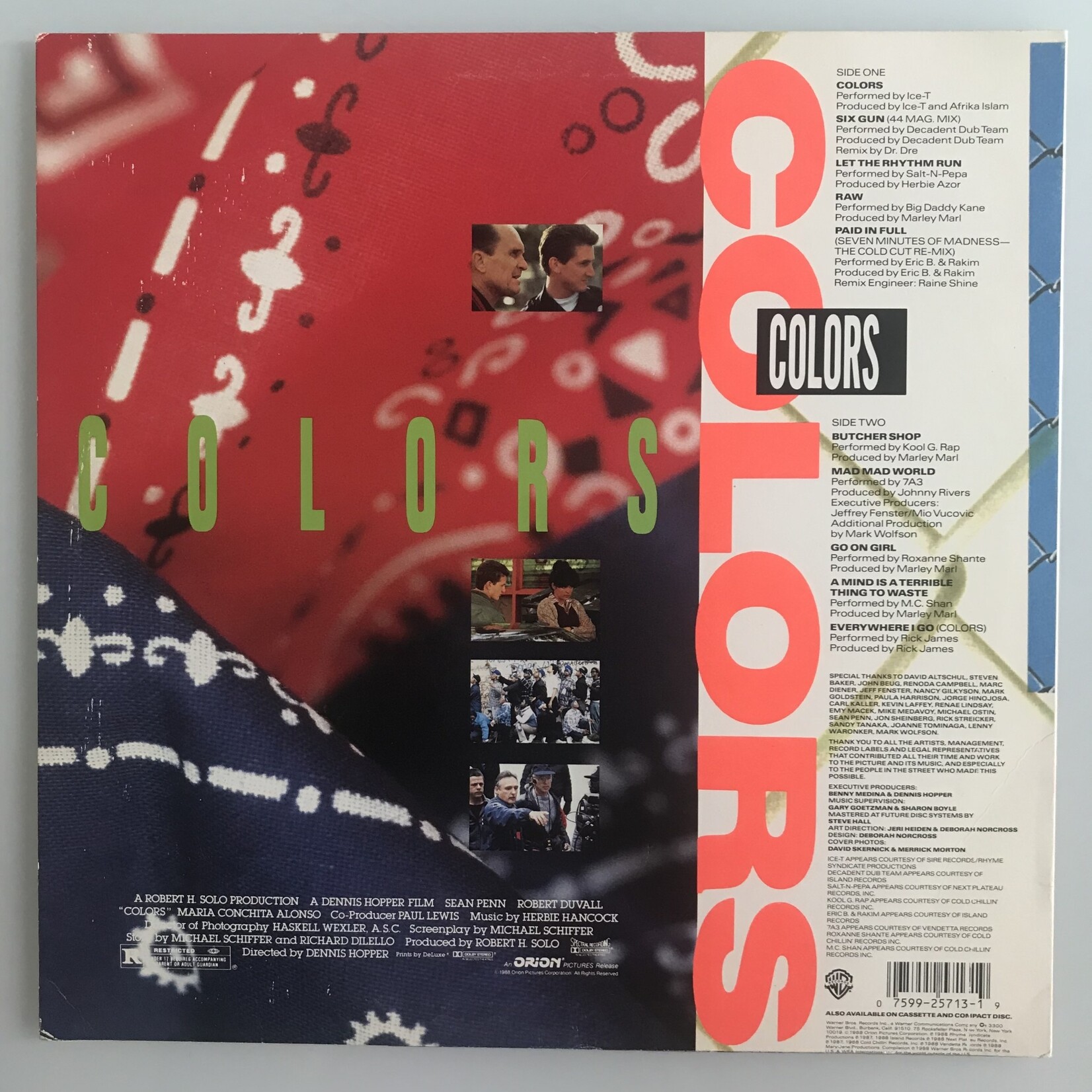 Various - Colors Original Soundtrack - Vinyl LP (USED)