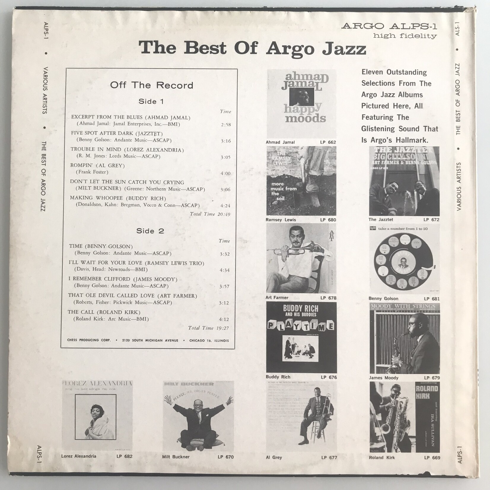Various - Best Of Argo Jazz - Vinyl LP (USED)