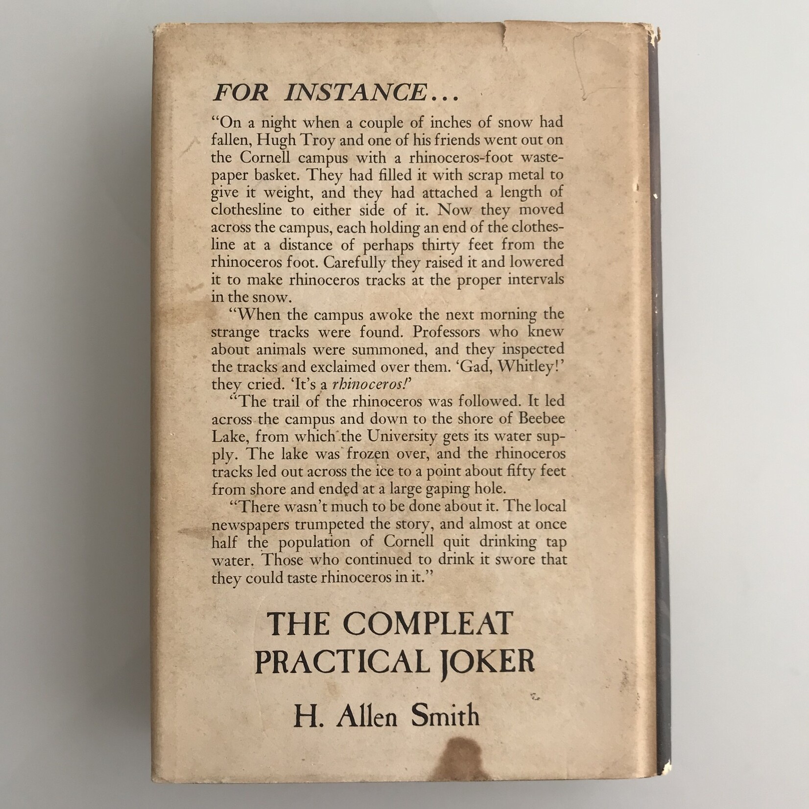 H. Allen Smith - The Compleat Practical Joker - Hardback (USED)