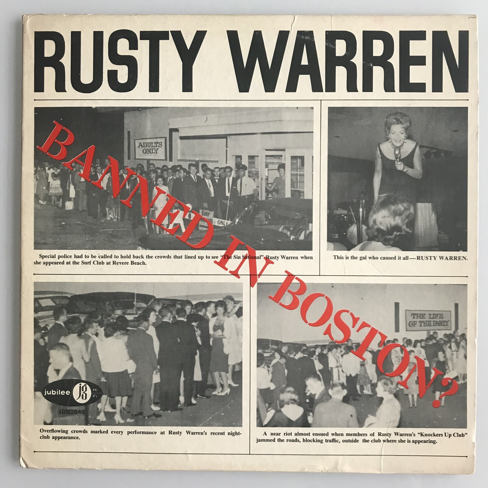Rusty Warren - Banned In Boston? - Vinyl LP (USED)