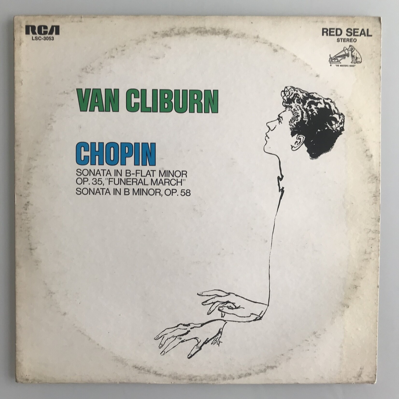Van Cliburn - Chopin: Sonata In B-Flat Minor Op. 35, “Funeral March,” Sonata In B Minor, Op. 58 - Vinyl LP (USED)