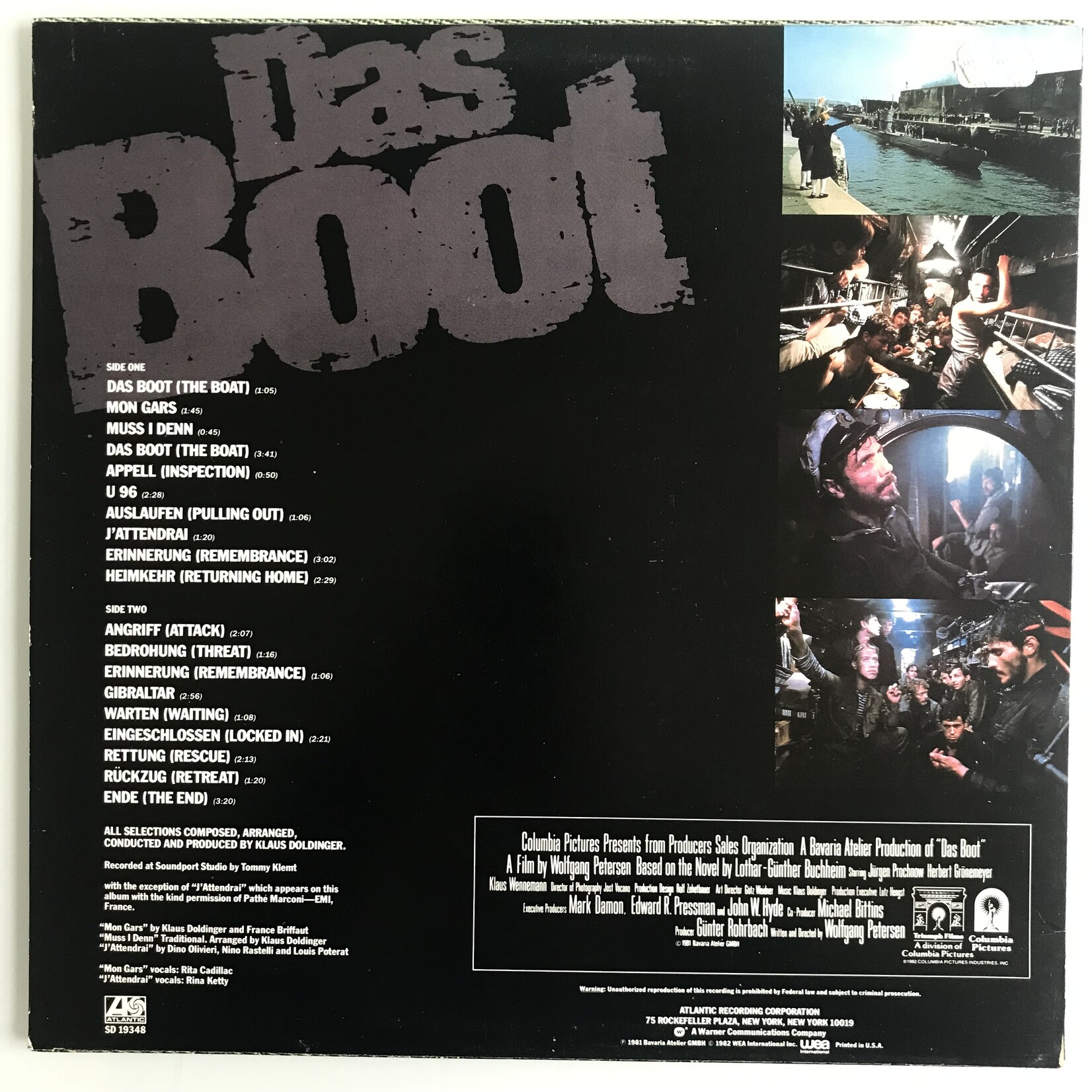 Das Boot Original Soundtrack - Vinyl LP (USED)