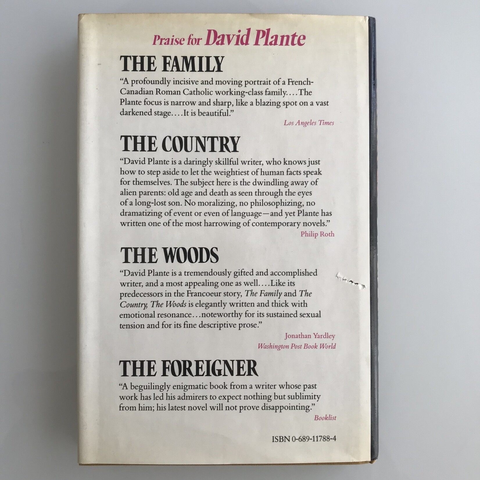 David Plante - The Catholic - Hardback (USED)