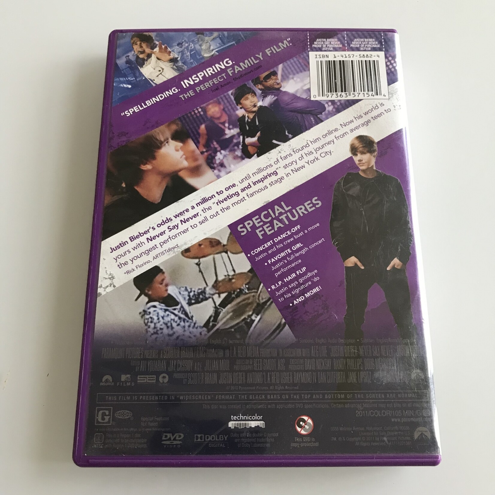 Justin Bieber - Never Say Never - DVD (USED)