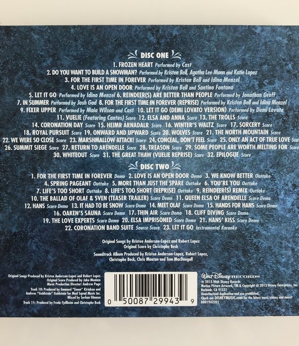 Kristen Anderson-Lopez, Robert Lopez - Frozen 2-Disc Deluxe Edition Original Soundtrack - CD (USED)