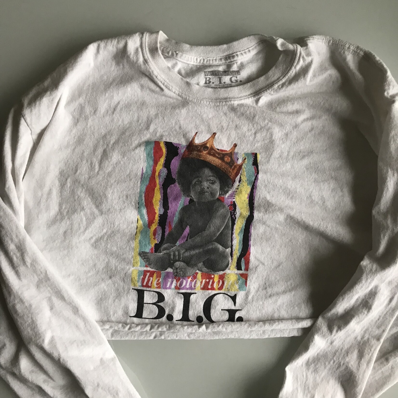 Notorious B.I.G. - Crop-Top Long-Sleeve T-Shirt (USED)