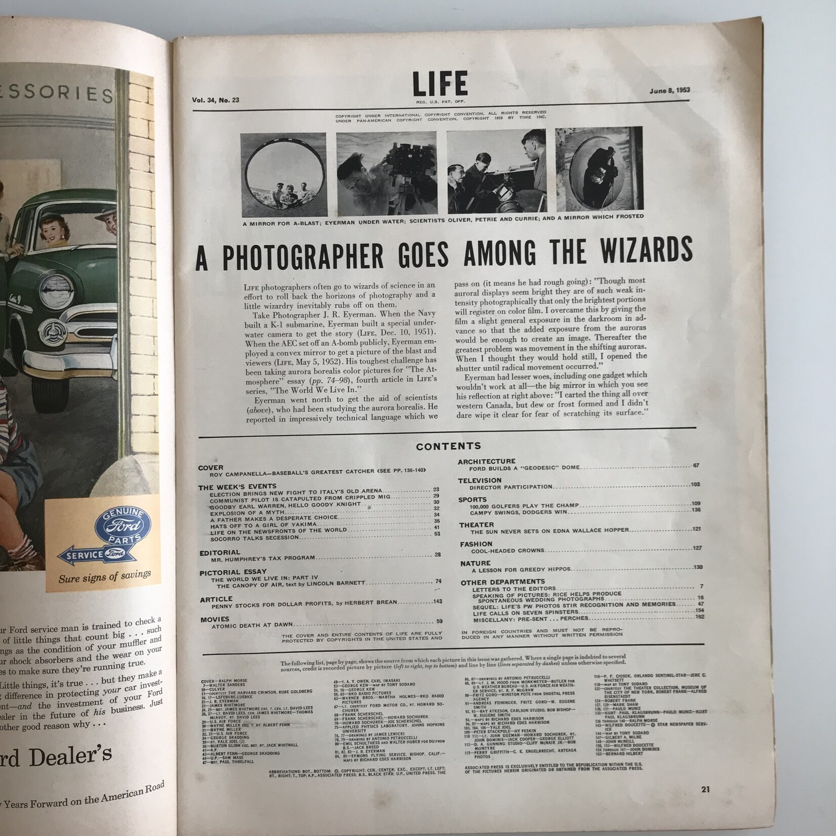 LIFE - 1953-06-08, Roy Campanella - Magazine (USED)