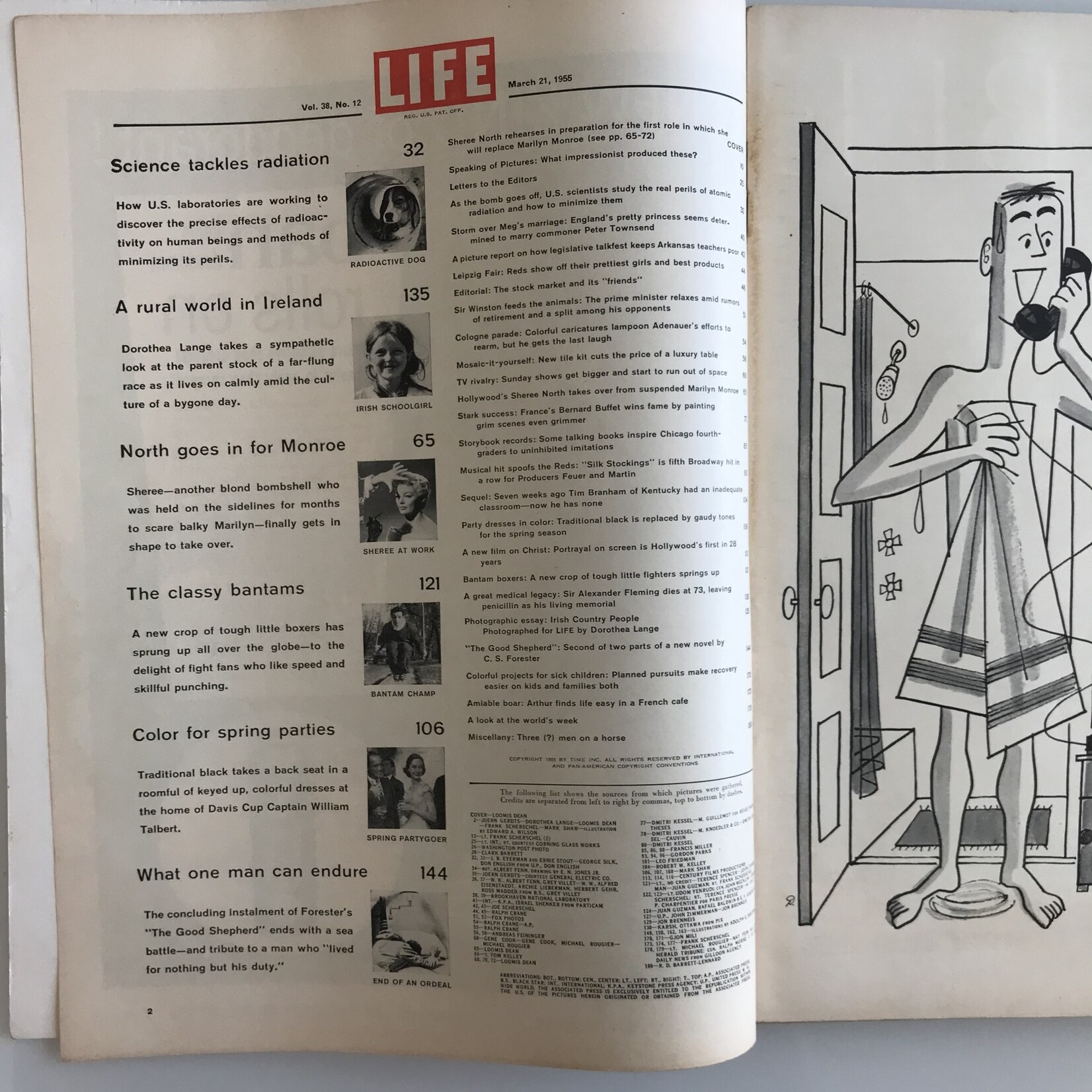 LIFE - 1955-03-21, Sheree North - Magazine (USED)