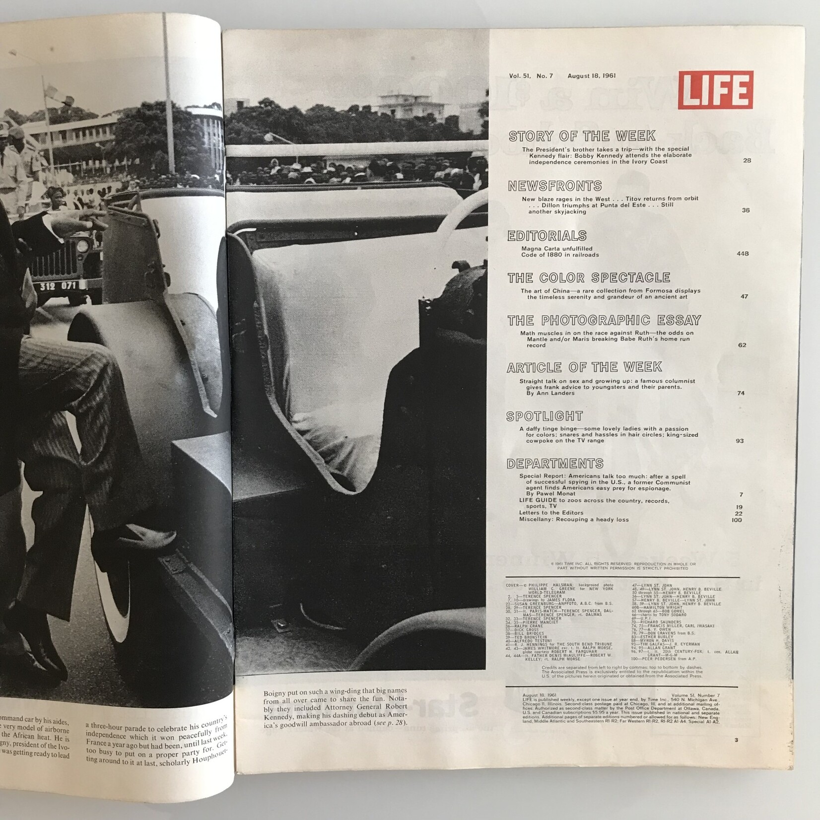 LIFE - 1961-08-18, Mickey Mantle, Roger Maris - Magazine (USED)