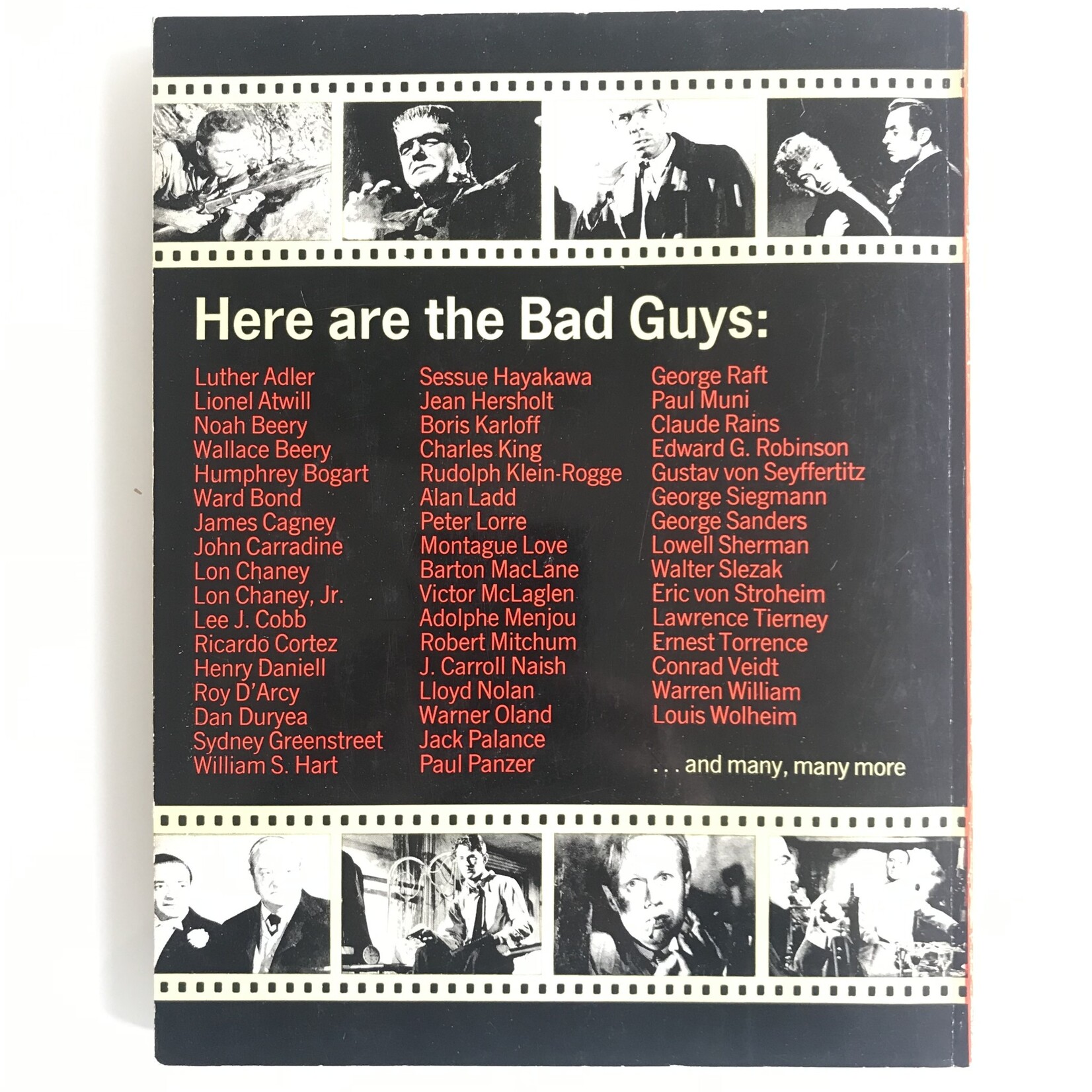 William K. Everson - The Bad Guys: A Pictorial History Of The Movie Villain - Paperback (USED)