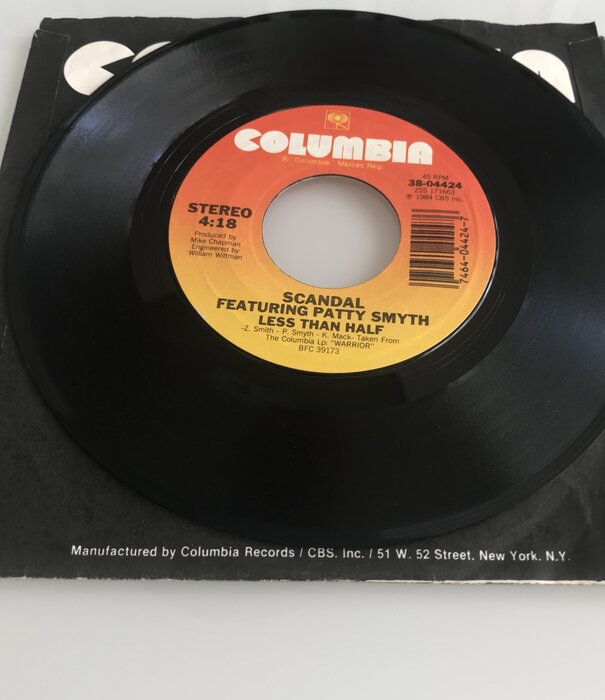 Scandal, Patty Smyth - The Warrior / Less Than Half - Vinyl 45 (USED)