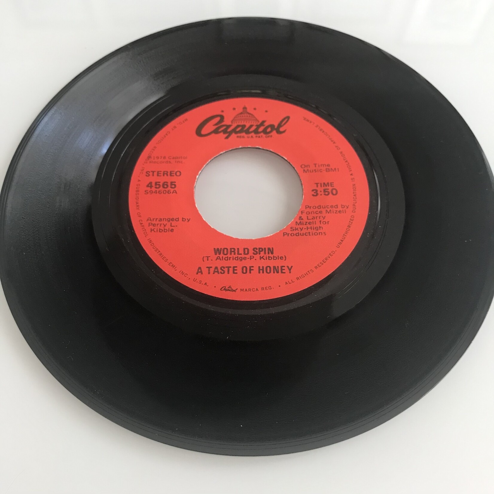 Taste Of Honey - Boogie Oogie Oogie / World Spin - Vinyl 45 (USED)
