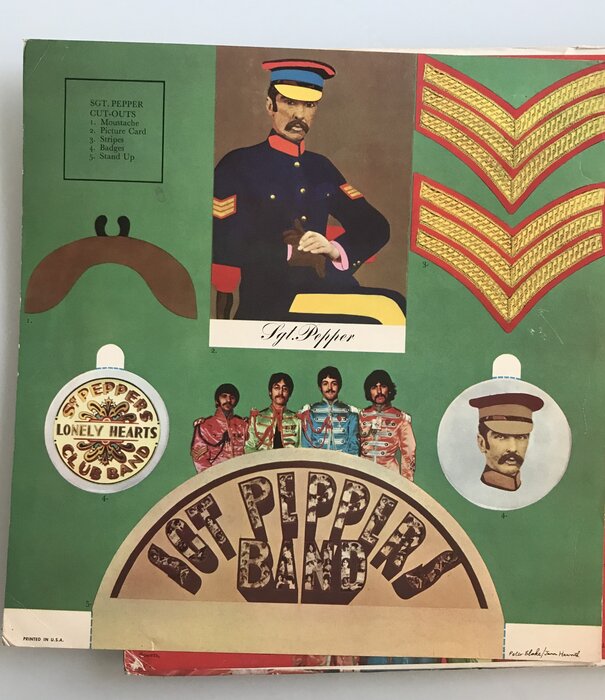 Beatles - Vintage Sgt. Pepper’s Sleeve with Cut Outs (NO RECORD) - Art (USED - G)