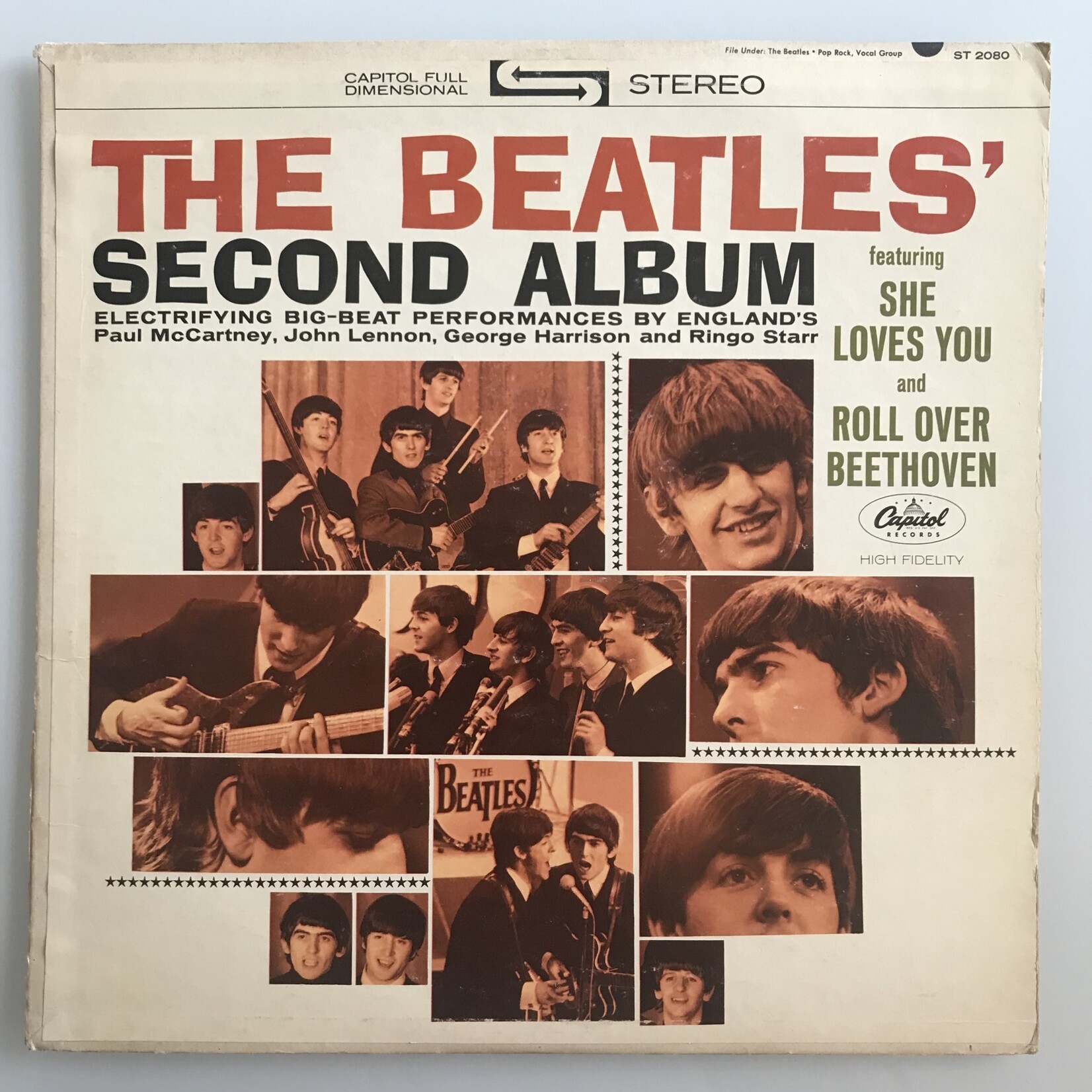 Beatles - Vintage Second Album Sleeve (NO RECORD) - Art (USED - VG)