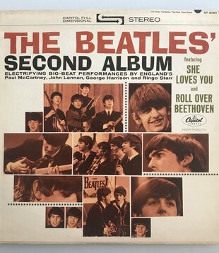 Beatles - Vintage Second Album Sleeve (NO RECORD) - Art (USED - VG)
