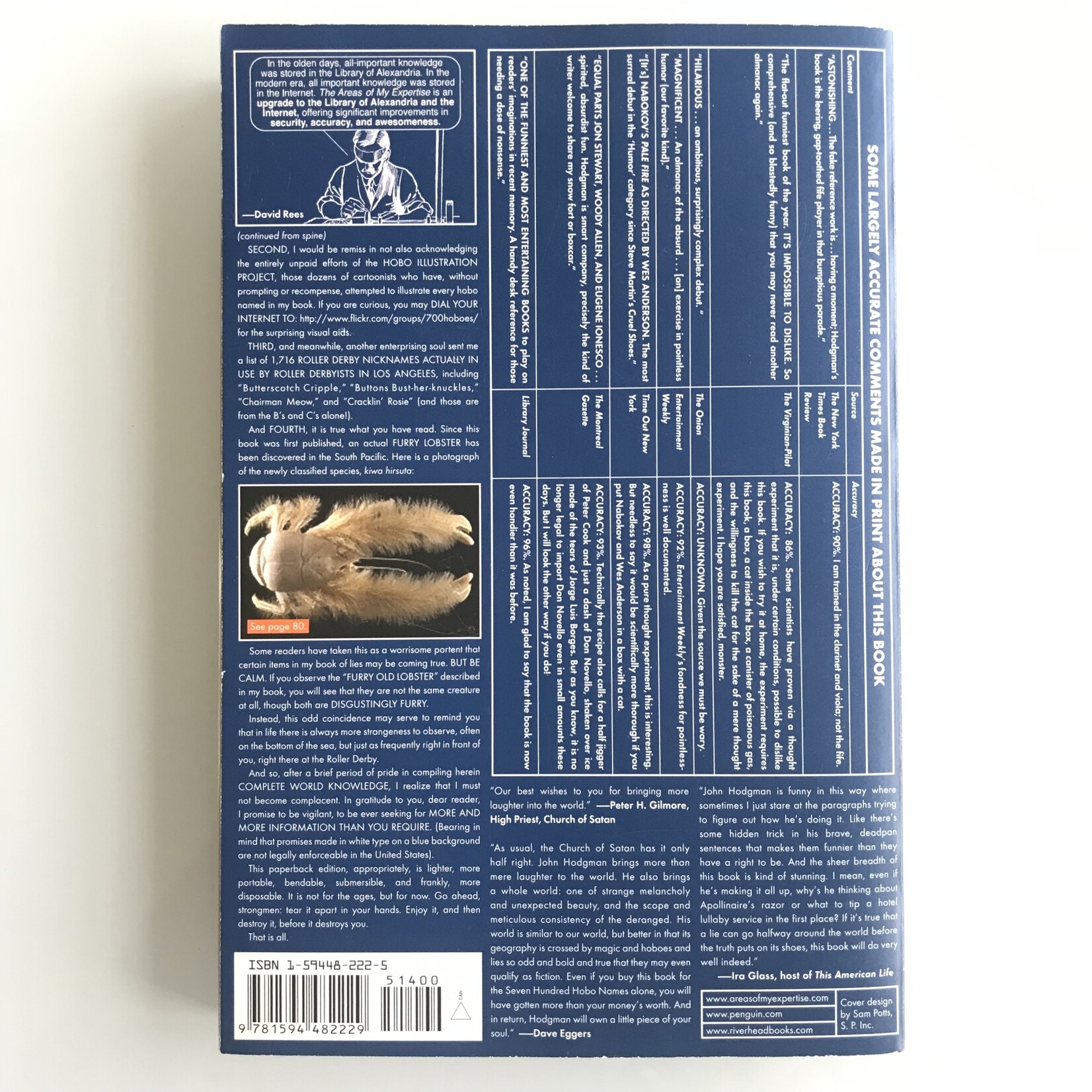 John Hodgman - The Areas Of My Expertise - Papernack (USED)