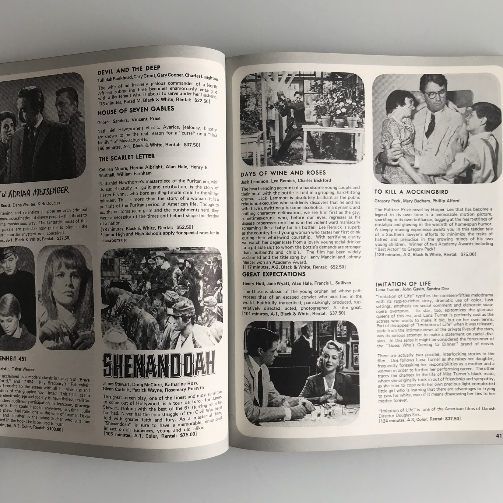 United Film Rental - Vintage 1971 Film Catalog - Paperback (USED - G)