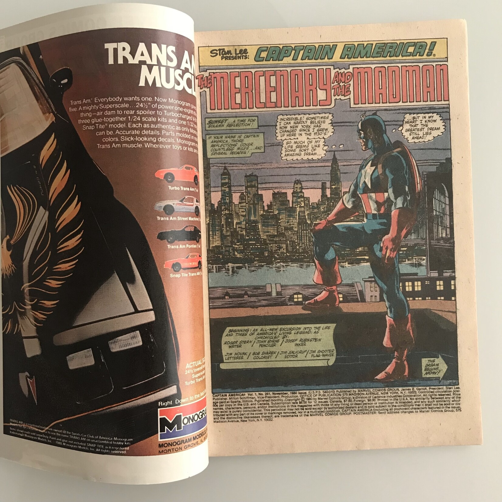 Captain America - Vol. 1 #251 November 1980 - Comic Book