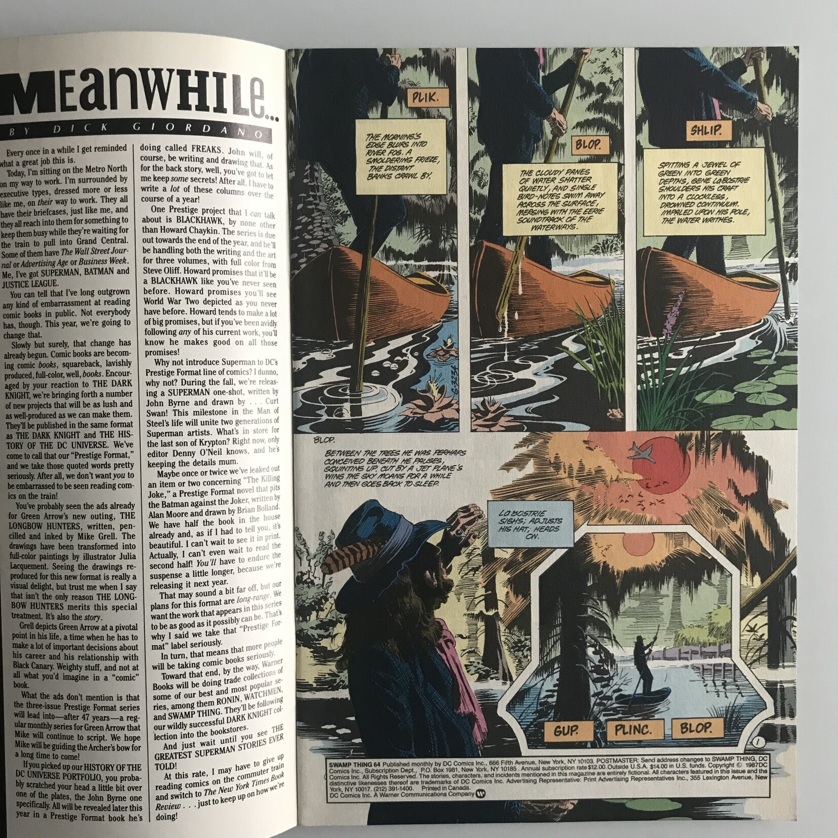 Swamp Thing - Vol. 2 #64 September 1987 - Comic Book