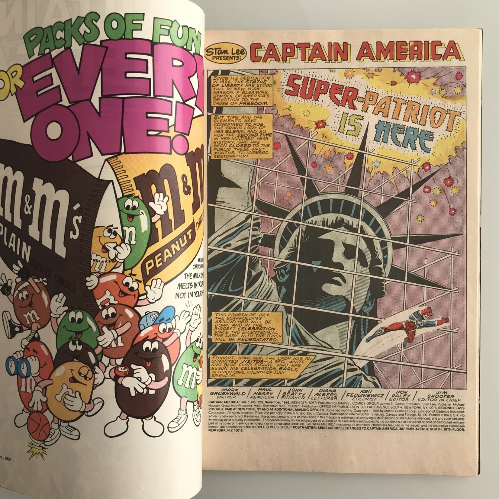 Captain America - Vol. 1 #323 November 1986 - Comic Book